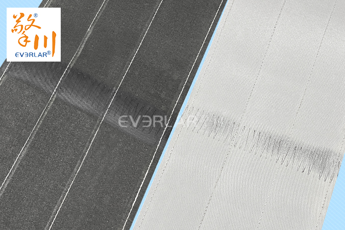 灰色PVC單面毛氈輸送帶加車線防滑玻璃電子自動化裝配線傳送帶